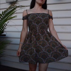 CUTE FOR FESTIVALS! •Off-Shoulder Babydoll Dress •